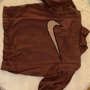 Burgundy Nike Jacket with Logo